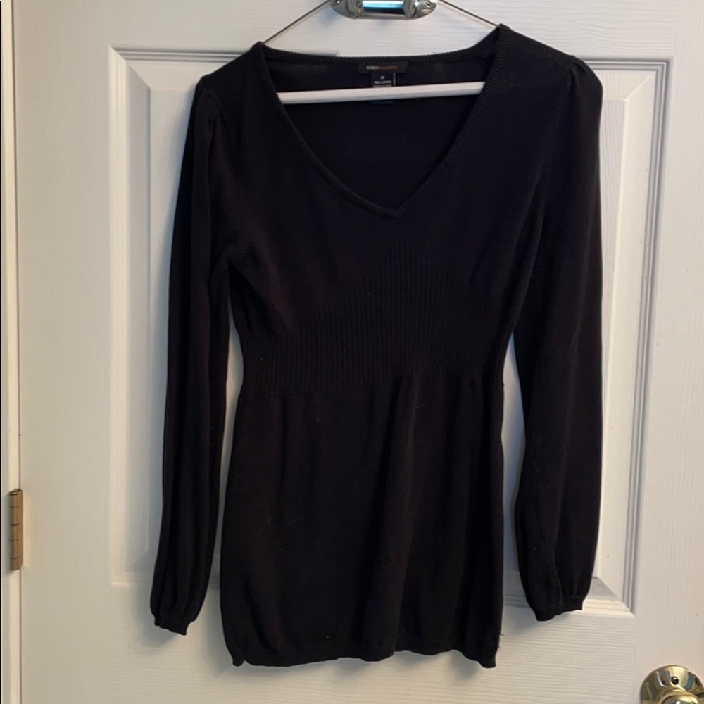 BCBG MaxAzria black m puffed sleeve sweater